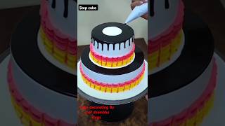 Cake decorating Respberry cake chef shambhu vlogs in shots shots [upl. by Araf]