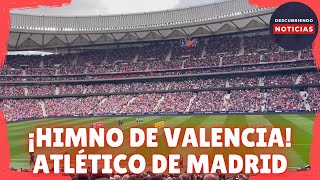 HIMNO DE VALENCIA EN EL ESTADIO DEL ATLÉTICO DE MADRID POR LAS INUNDACIONES DE LA DANA EN VALENCIA [upl. by Nivlek591]