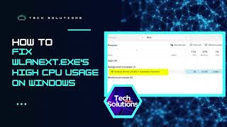 SOLVED Wlanextexe Using High CPU Usage in Windows 1110 [upl. by Carmen]