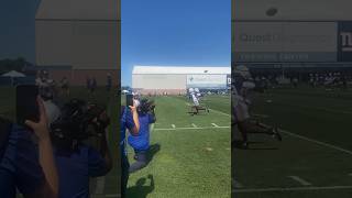 Deonte Banks pass breakup on Malik Nabers at Giants training camp [upl. by Ronel]