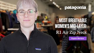 Patagonia R1 The Air Zip Neck Is The Most Breathable Womens MidLayer [upl. by Atinuhs]