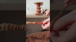 PUMPKIN GINGERBREAD Part 2 🎃 Spinning an Art Yarn with Vegan Fibers  Making Yarn [upl. by Ayaladnot]