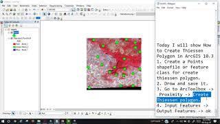 How to Create Thiessen Polygon in ArcGIS 103 [upl. by Eelaroc247]