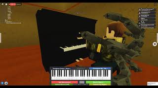 sad song piano  in ROBLOX [upl. by Annayk]