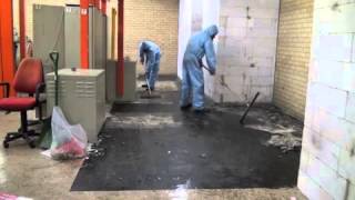 Asbestos Tiles and Mastic Removal with FoamShield [upl. by Vada]