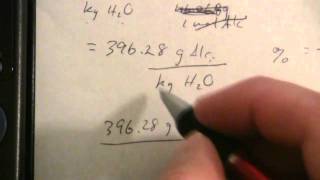 Concentration from Freezing Point Depression 2 of 2 [upl. by Acquah]