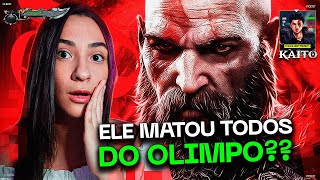 eu surtei nesse react 😱 Kratos God of War  Fantasma de Esparta  Kaito  REACT [upl. by Rramaj376]