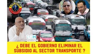 ¿ DEBE EL GOBIERNO ELIMINAR EL SUBSIDIO AL SECTOR TRANSPORTE [upl. by Arette856]