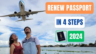 Renew Indian Passport online in 2024 ✅ Latest Process of Passport Renewal 📕 [upl. by Attevaj]