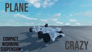 HOW TO MAKE COMPACT WISHBONE SUSPENSION  Plane Crazy [upl. by Adriaens]