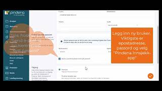 Innsjekk bruker til Pindena Innsjekk app [upl. by Stein]