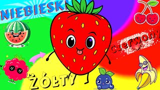 Nauka OWOCÓW dla Dzieci🍓Naucz się Słownictwa Angielskiego🥰Nauka Kolorów🌈Bajka Edukacyjna💖PulppoKids [upl. by Afinom]