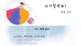 디지털색채1 71  색의 효과 시지각 효과 [upl. by Ahsataj]