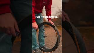 Change Bike Tyres the easy way  bikeaccessories cyclinglife cycling cyclingaddict mtb [upl. by Jorry]