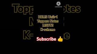 DMS Toppers Notes Unit1 MSBTE kschemeSemester  3 shortsfeed msbtenew viralvideo youtubesh [upl. by Nitsed]