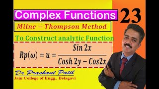 How to find analytic function  𝒖𝑺𝒊𝒏 𝟐𝒙𝑪𝒐𝒔𝒉 𝟐𝒚−𝑪𝒐𝒔𝟐𝒙  18mat41  Dr Prashant Patil [upl. by Fabyola]