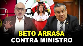 ¡Sin Filtro Beto Ortiz ARRASA contra ministro de Dina Boluarte por crisis en el Perú [upl. by Areivax355]