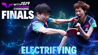 Sun Yingsha vs Wang Manyu  Electrifying Finals in WTT Champions Chongqing 2024  PPTV Review [upl. by Twedy]