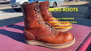 Nicks Boots 3 week follow up of WICKETT Craig wedge sole [upl. by Kremer]