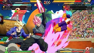 DRAGON BALL FighterZ NO Faather Trunks Goku Black Hit vs SSB Vegeta Gogeta DBS Broly [upl. by Aisauqal]