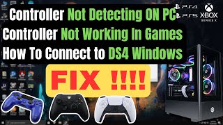 Controller Not Working On PC FIX amp How To Connect Controller To DS4Windows controllerfixds4windows [upl. by Enalahs]