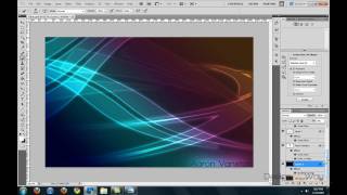 Photoshop Tutorial Glowing Abstract Background [upl. by Ntsyrk788]