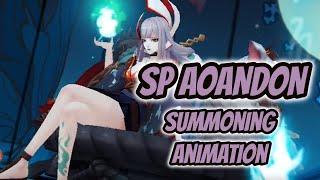 ONMYOJI SP AOANDON SUMMONING ANIMATION HD [upl. by Ayn]