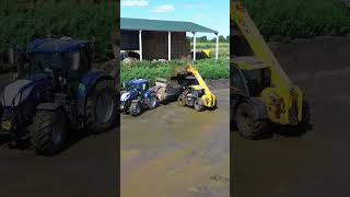 Muck Spreader loading farming jcb johndere agriculture [upl. by Malcolm]