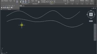 Ligne ondulée autocad [upl. by Wylde631]