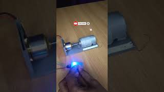 Glowing 12v LED with a bldc motor generator glowing led bldcmotor generator viralshort shorts [upl. by Pain538]