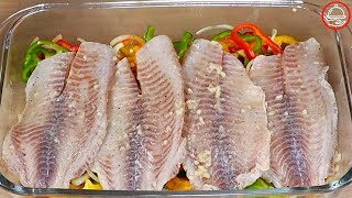 Este es el Filete de pescado al horno más rico que ya viste [upl. by Airam]