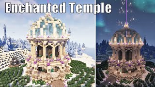 Minecraft Fantasy Enchanted Temple Build Tutorial [upl. by Cheryl]