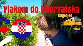 Vlakem do Chorvatska🇭🇷  Regiojet 💛 [upl. by Dnamra]