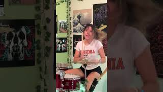 Brianstorm  Arctic Monkeys drumcover by elenadrums drummergirl arcticmonkeys indie fyp [upl. by Eserahc]