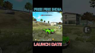 Free Fire India Launch Date 😀 shorts [upl. by Nnylear]