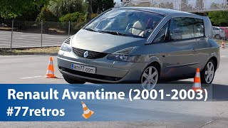 Renault Avantime 20012003  Maniobra de esquiva moose test y eslalon  km77com [upl. by Doreg]