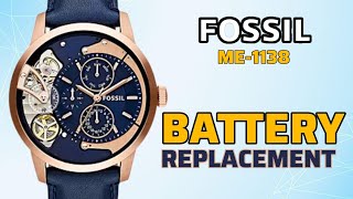 How To Change Battery FOSSIL ME1138 Watch [upl. by Ennylcaj]