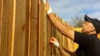 How to Install Cedar Fence pickets [upl. by Arlon]