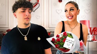 ANOTHER GUY SENT ME FLOWERS ON VALENTINES DAY PRANK ON FIANCÉ [upl. by Gniw]