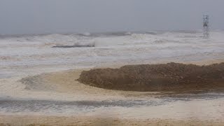 Winter noreaster pounds Jersey Shore [upl. by Aloap]