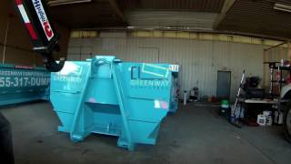 Hooklift Truck  Dumpster Rental Indianapolis 2 [upl. by Ham]