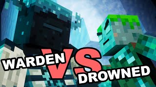 Drowned vs Warden Rap Battle  Minecraft Animation  Community Request [upl. by Raymonds]