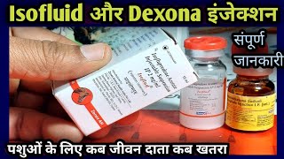 Isofluid और Dexona Injection पशुओं के लिए कब जीवन दाता कब खतराIsoflupredone amp Dexamethasone 👉 [upl. by Ssur]