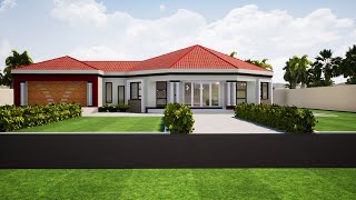 3 Bedroom Roundavel design  8 corner house  139m x 213m [upl. by Vladimar]