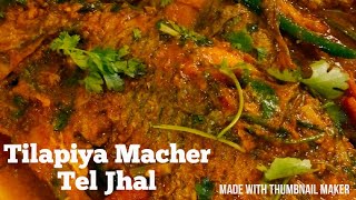 Tilapia Macher Tel JhalTilapia Fish recipe Indian Style Tilapia fish curryTilapia Macher recipe [upl. by Asirralc157]