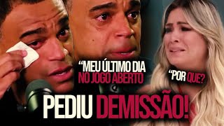 DENILSON PEDE DEMISSÃO DO JOGO ABERTO APÓS 15 ANOS [upl. by Esilehs]