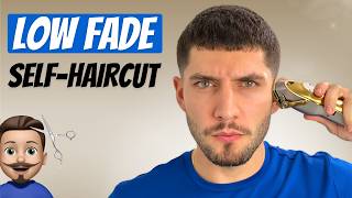 Low Fade SelfHaircut Tutorial  How To Cut Mens Hair 2024 [upl. by Refinneg]