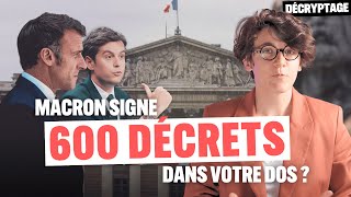 Macron signe 600 décrets dans votre dos   Gabrielle Cathala [upl. by Einahpehs706]