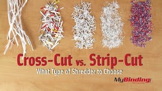 Cross Cut vs Strip Cut Shredders [upl. by Omora]