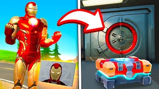 IL NUOVO CAVEAU DI IRON MAN CON LE NUOVE CASSE  FORTNITE [upl. by Ahsekad984]